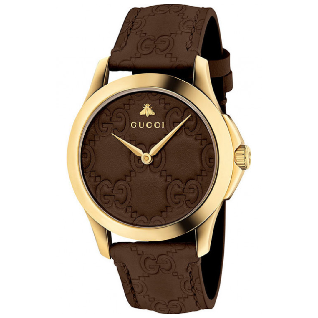 Brown store gucci watch