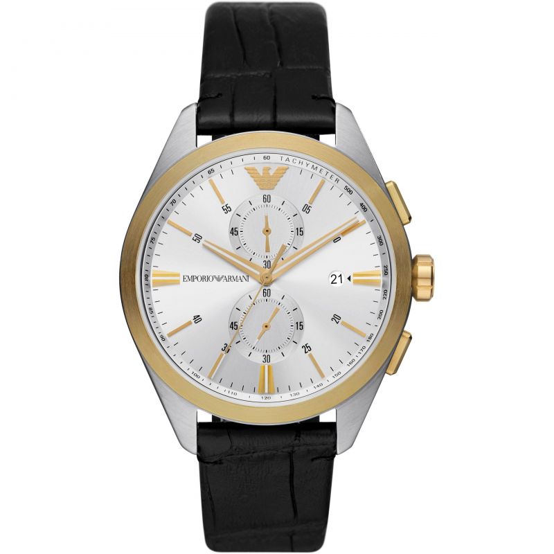 Emporio armani watch gold store and black