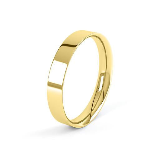 Flat Court Profile Wedding Band - G Finger Size, palladium Metal, 2 Width-Design Centre Jewellery